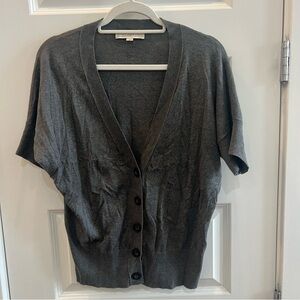 Loft V Neck Short Sleeve Cardigan